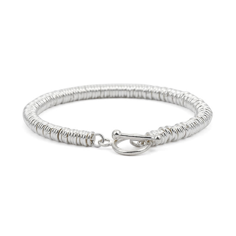 Bracelet porte-bonheur à motif circulaire simple avec Buddha Stones