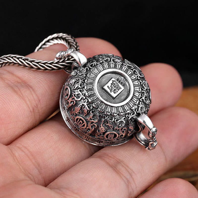 Collier pendentif en lingots de cuivre avec bol au trésor en Buddha Stones