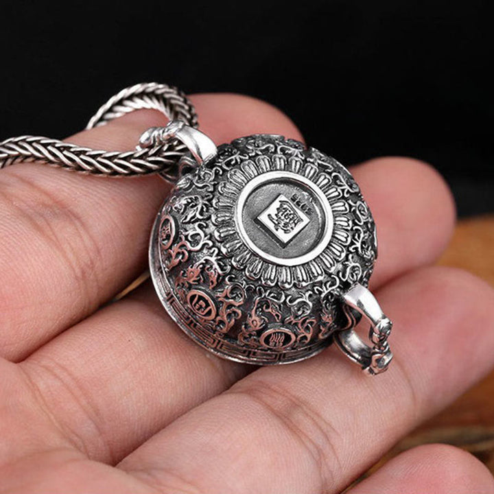 Collier pendentif en lingots de cuivre avec bol au trésor en Buddha Stones