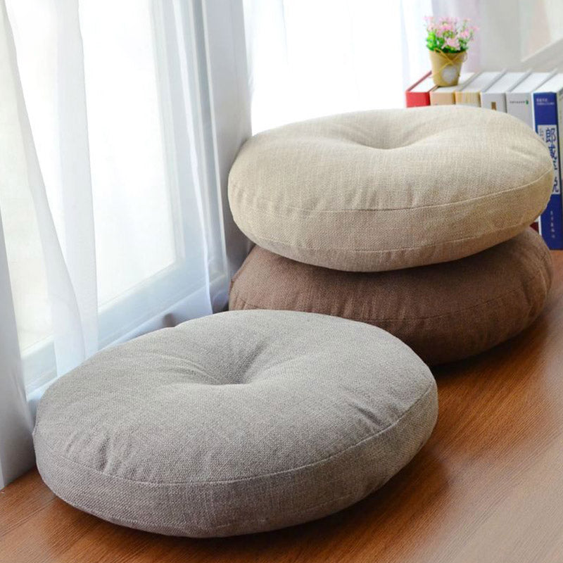 Coussin de siège de méditation en lin à motif simple Buddha Stones et lotus, décoration de salon pour la maison - image 2