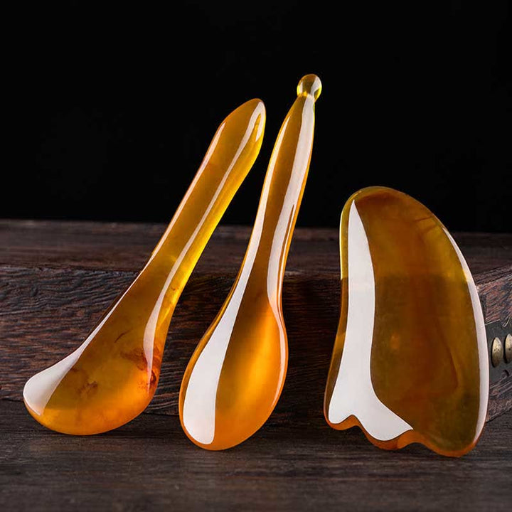 Ensemble d'outils de massage du corps entier en résine Gua Sha