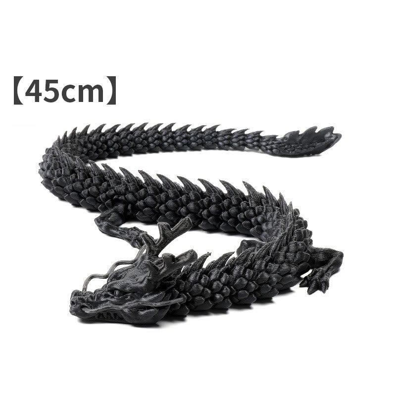 Buddha Stones Dragon lumineux Feng Shui imprimé en 3D pour décoration de la maison - Dragon Noir 45 cm - image 9