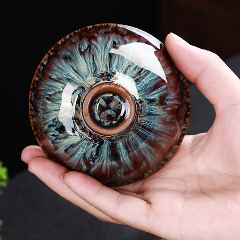 Tasse à thé en céramique colorée avec Buddha Stones pour la maison et le bureau