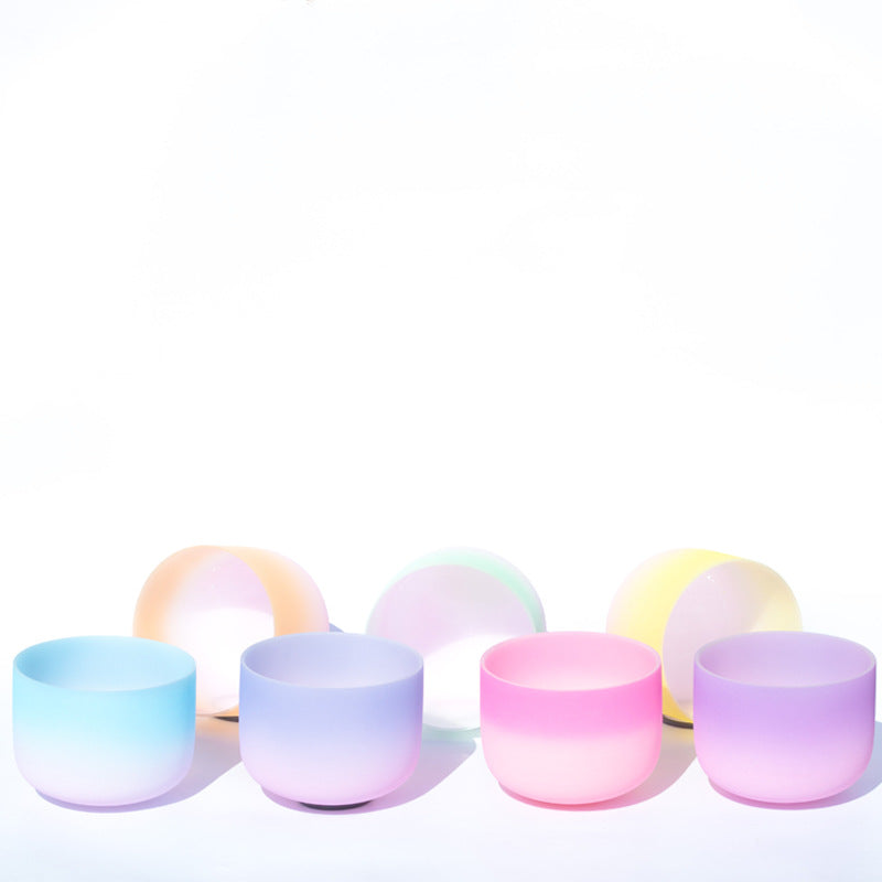 Bol chantant en cristal tibétain, couleur bonbon, fait main, pour le yoga et la méditation de pleine conscience - image 1