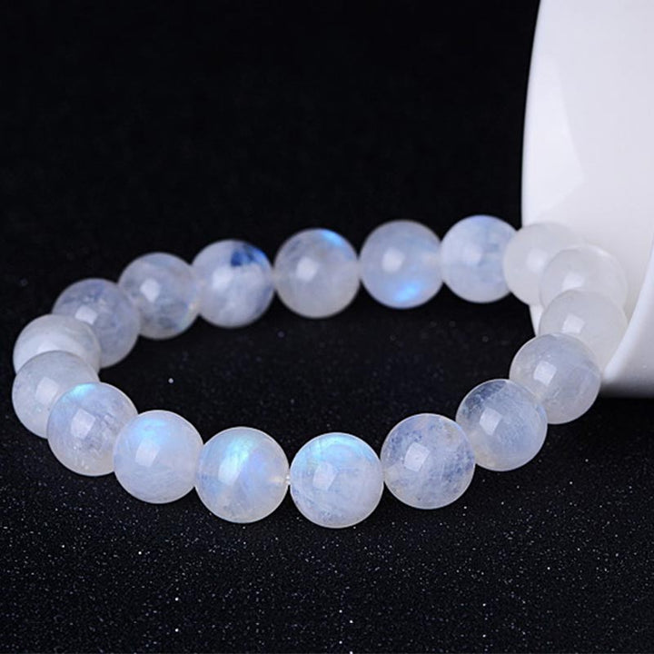Bracelet de prospérité en pierre de lune naturelle de Buddha Stones - image 4