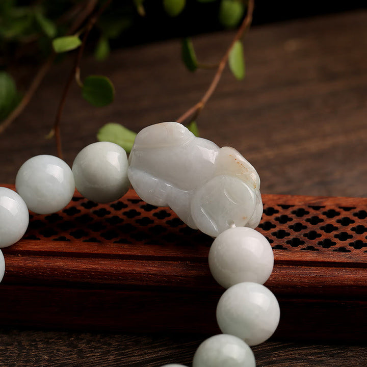 Bracelet porte-bonheur en jade PiXiu Buddha Stones Fengshui et richesse