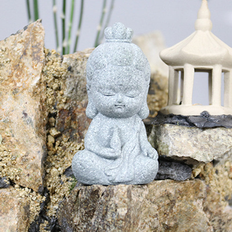 Buddha Stones Méditation Statue de Bouddha Compassion Décoration de la maison - image 6