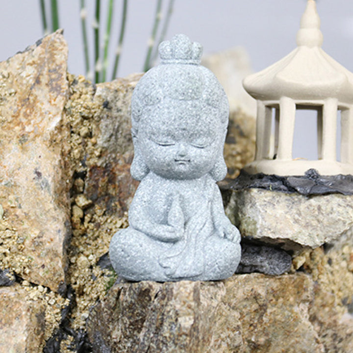 Buddha Stones Méditation Statue de Bouddha Compassion Décoration de la maison - image 6