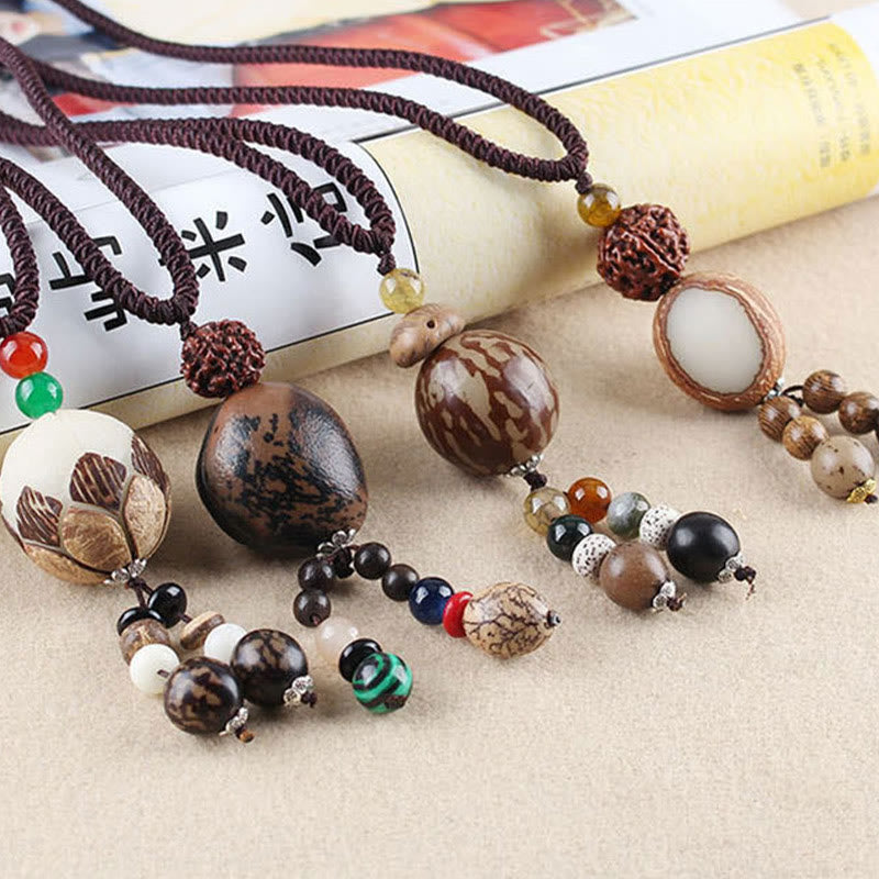 Collier pendentif Buddha Stones Bodhi Seed Lotus Sagesse Harmonie - image 15