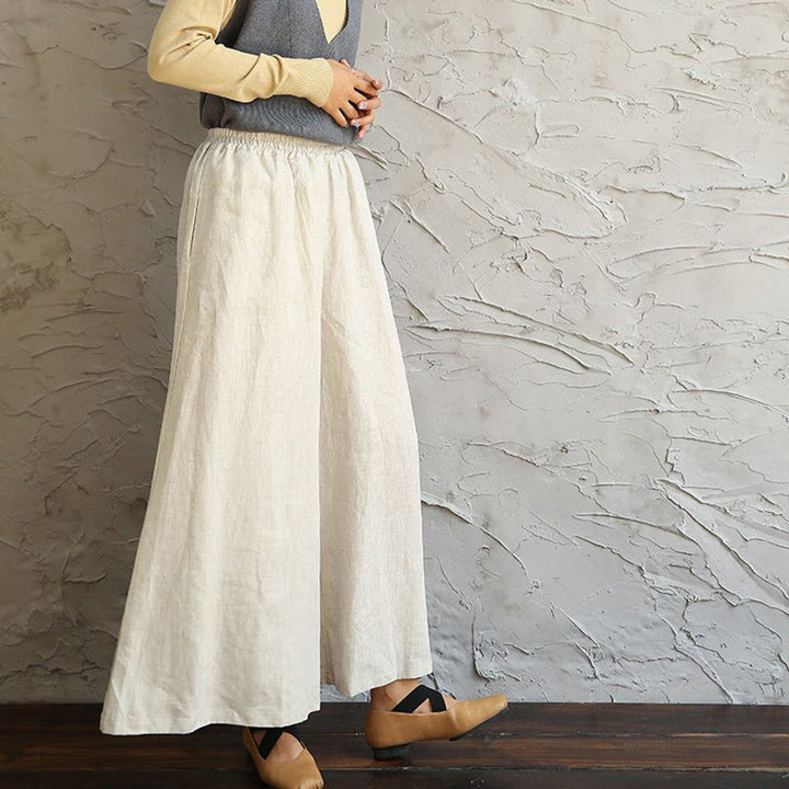 Buddha Stones Simple Motif Blanc Beige Méditation Spirituelle Zen Pratique Yoga Vêtements Vêtements pour Femmes - Pantalon blanc uniquement - US 0-6, UK/AU 4-8-10, EU 32-38 (F) - image 9