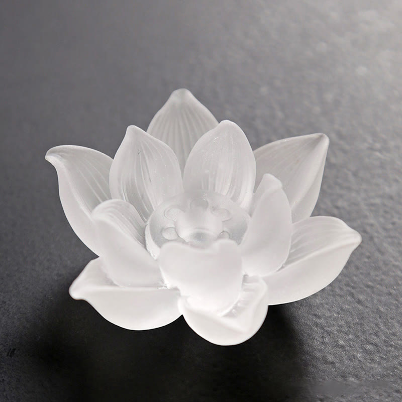 Brûle-encens en forme de bâton de méditation et de guérison en cristal Lotus Liuli de Buddha Stones - image 3
