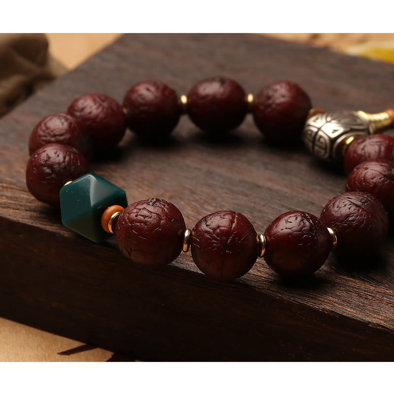 Buddha Stones , graines de Bodhi, porte-bonheur, richesse, pompon, breloque pour poignet