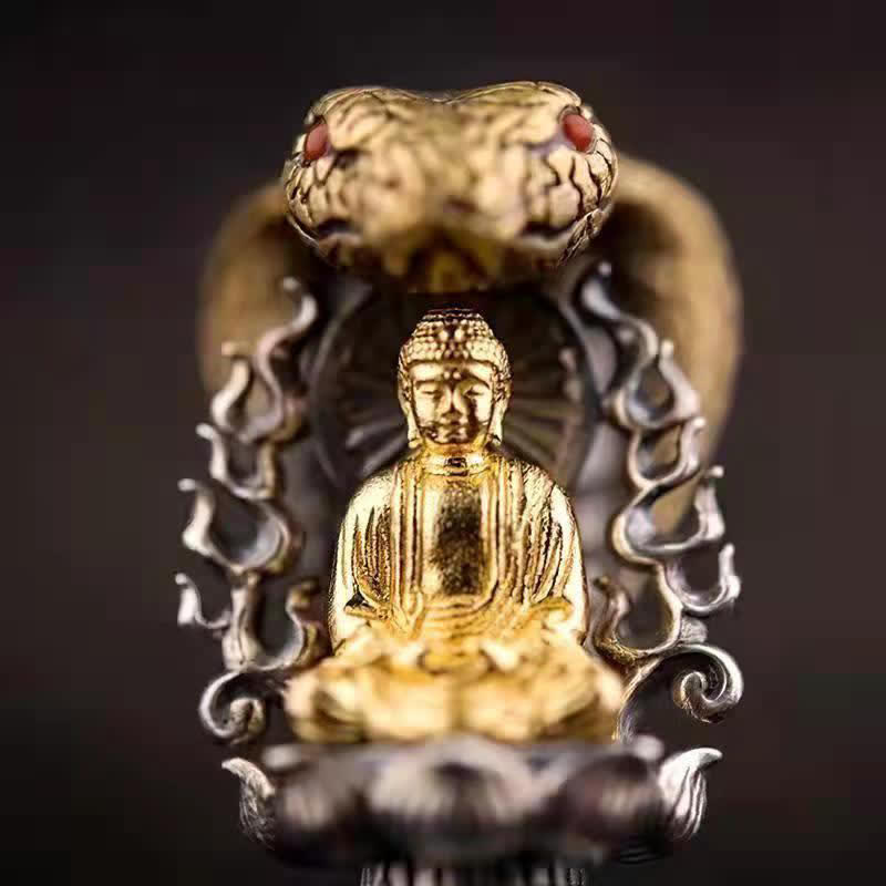 Buddha Stones tibétaines Om Mani Padme Hum bouddha richesse Rotation collier Vajra pendentif - image 3