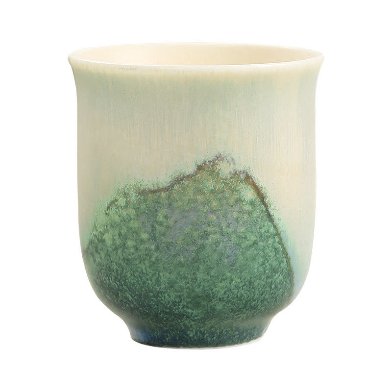 Tasse à thé créative en céramique verte Buddha Stones Tasses à thé Kung Fu