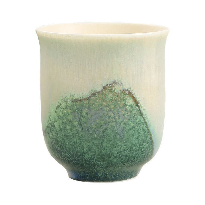 Tasse à thé créative en céramique verte Buddha Stones Tasses à thé Kung Fu