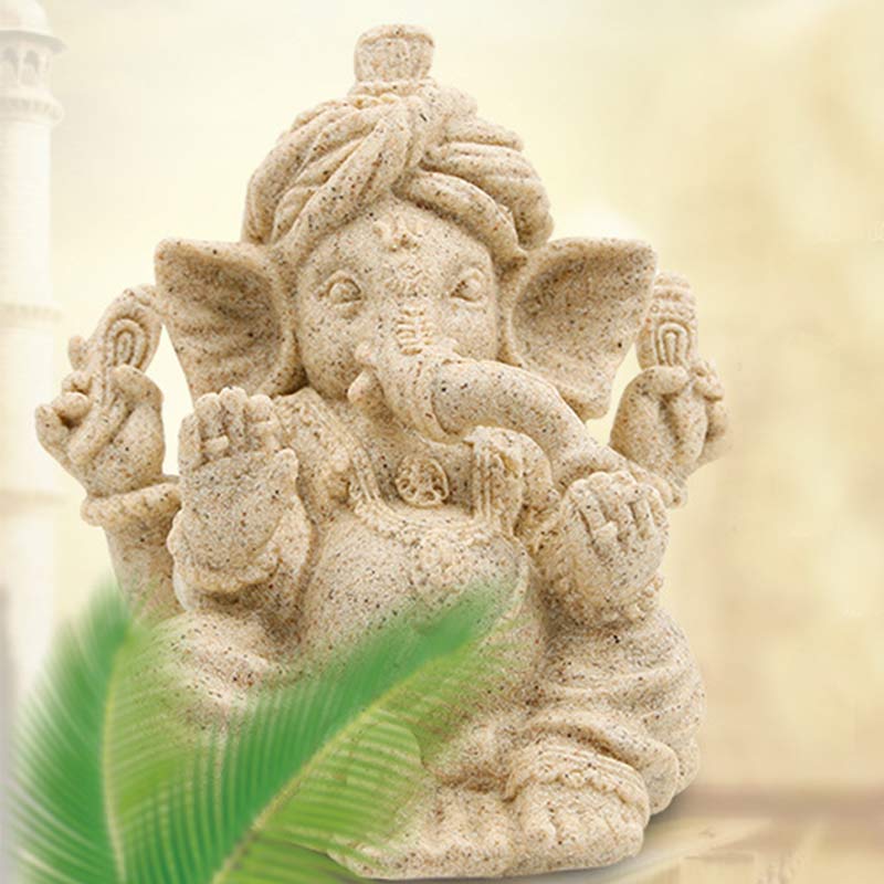 Statue d'éléphant Ganesh Ganpati Bénédiction Protection Décoration de la maison - image 1