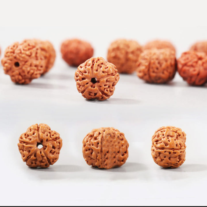 Bracelet de richesse et de bon augure en Buddha Stones tibétaines Rudraksha Bodhi Seed