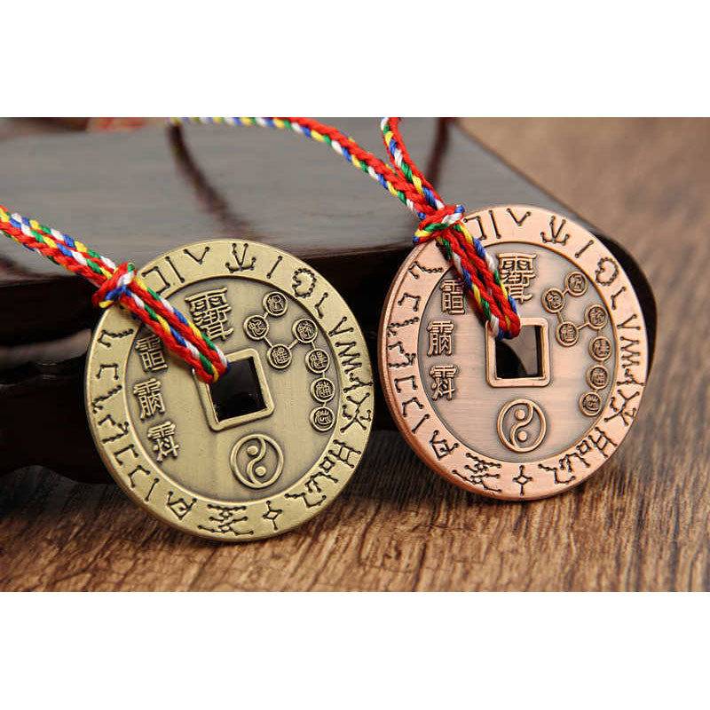 Buddha Stones Taoïsme Yin Yang Symbole Protection Pendentif Décoration Amulette