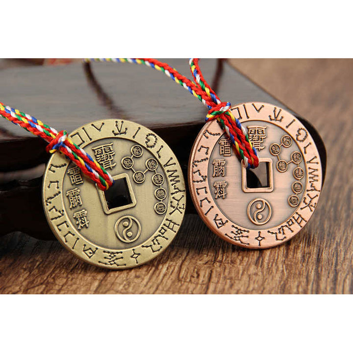 Buddha Stones Taoïsme Yin Yang Symbole Protection Pendentif Décoration Amulette