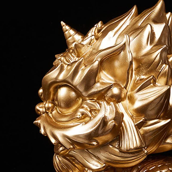 Statue de lion en Buddha Stones en résine résistante pour décoration de maison ou de bureau