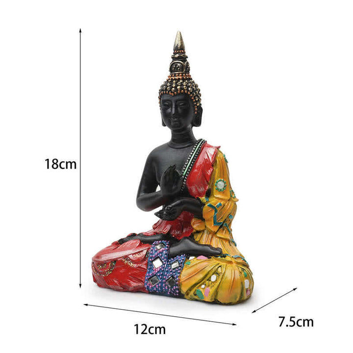 Statue décorative en résine de Bouddha thaïlandais Sérénité