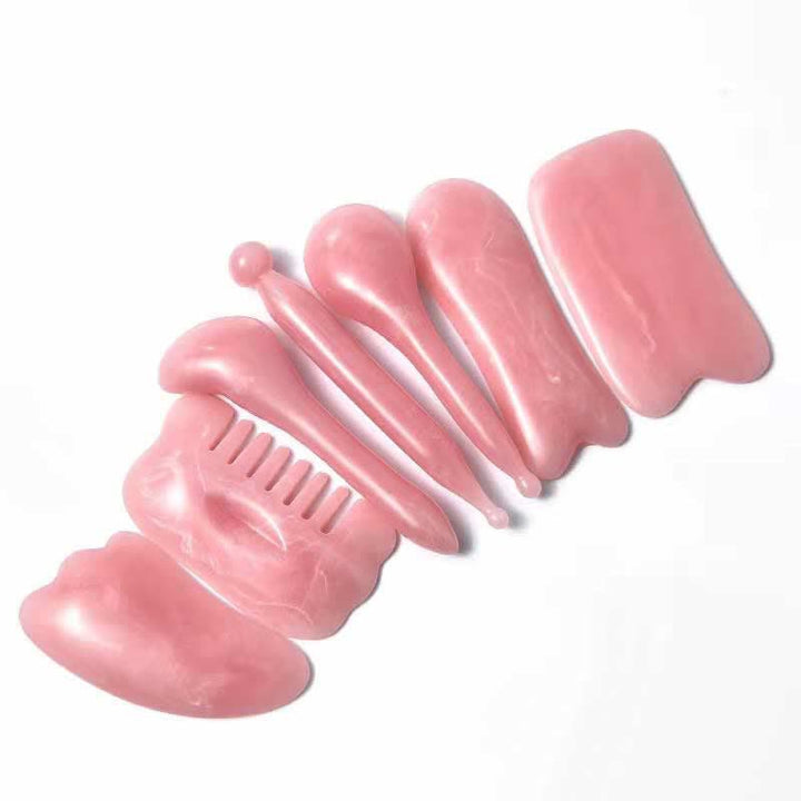 Ensemble d'outils de massage du corps entier en résine Gua Sha