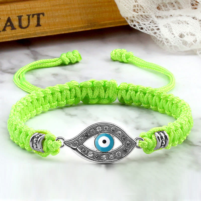 Bracelet en corde avec Buddha Stones pour éloigner le mauvais œil et les mauvais esprits