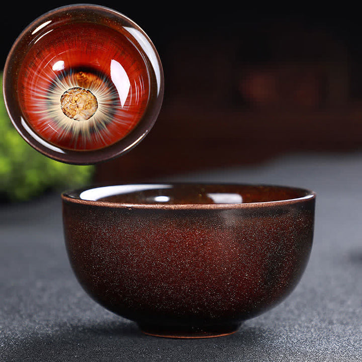 Tasse à thé en céramique colorée avec Buddha Stones pour la maison et le bureau