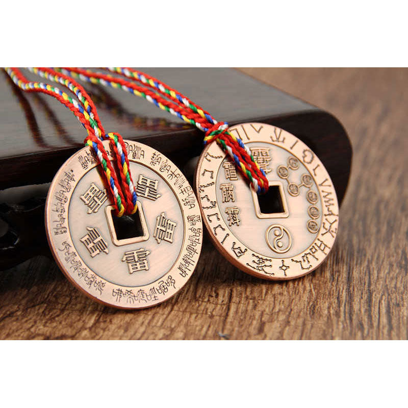 Buddha Stones Taoïsme Yin Yang Symbole Protection Pendentif Décoration Amulette