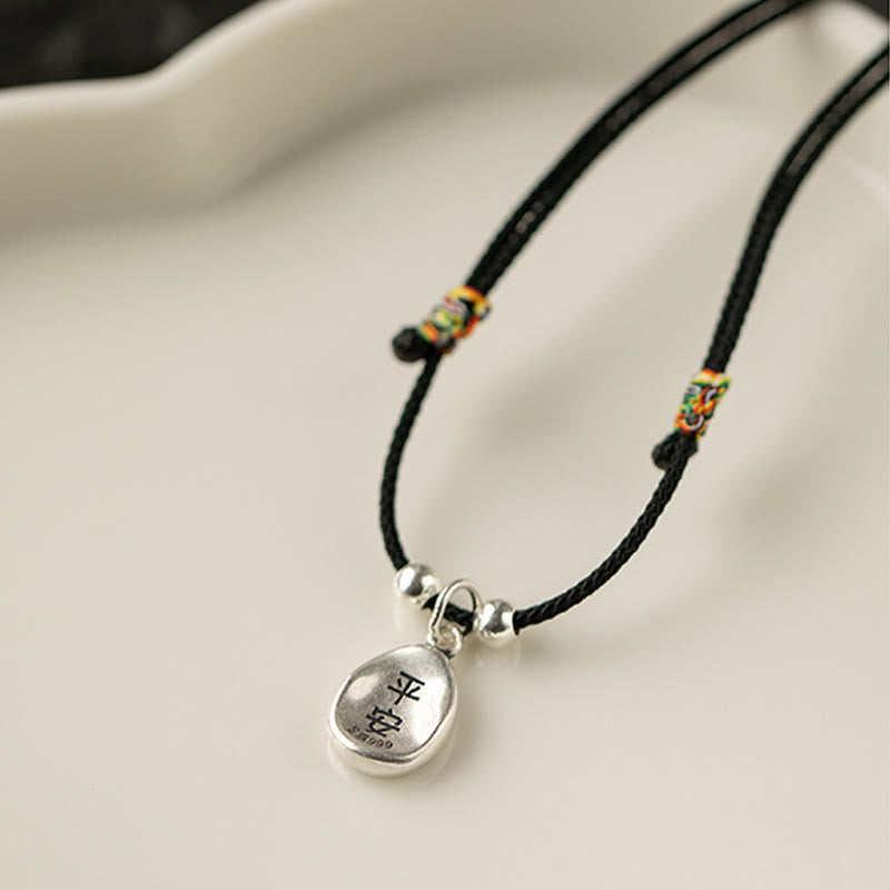 Collier pendentif en argent sterling 925 Buddha Stones en argent sterling 999, symbole de la paix et de la joie, symbole de la chance et de la fortune