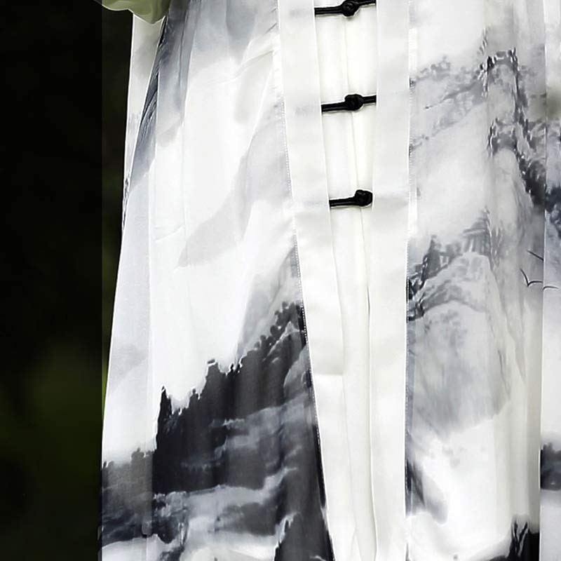 Ensemble de vêtements unisexe 3 pièces pour peinture à l'encre, méditation, prière, spirituel, zen, tai-chi, qigong