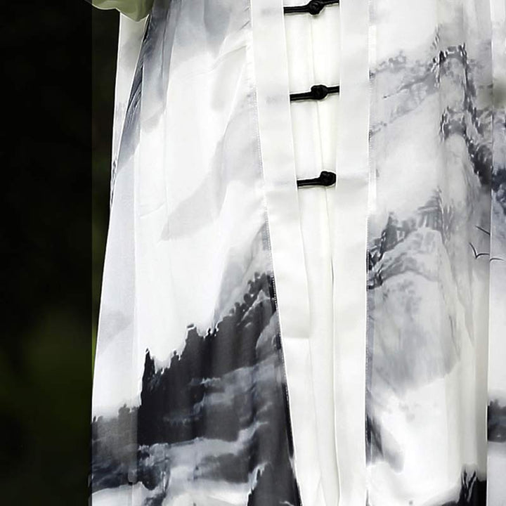 Ensemble de vêtements unisexe 3 pièces pour peinture à l'encre, méditation, prière, spirituel, zen, tai-chi, qigong