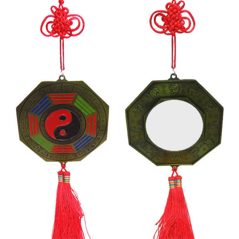 Carte Feng Shui Bagua Nœuds chinois Harmonie Carte énergétique Miroir