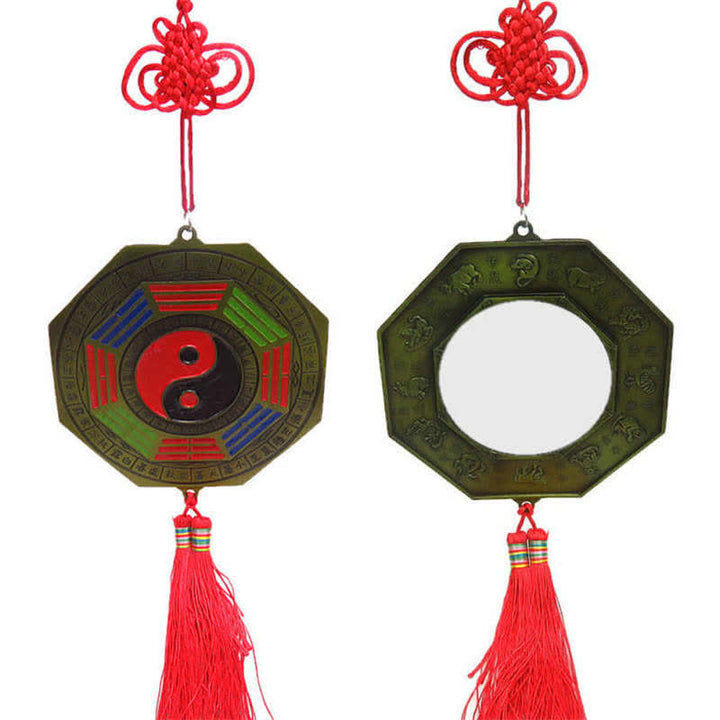 Carte Feng Shui Bagua Nœuds chinois Harmonie Carte énergétique Miroir