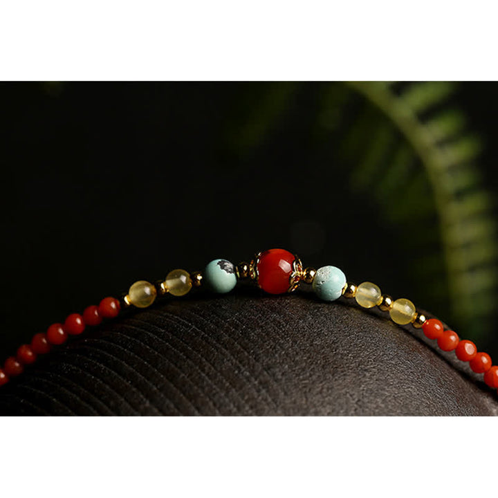 Collier pendentif en argent sterling 925 avec agate rouge naturelle et pivoine