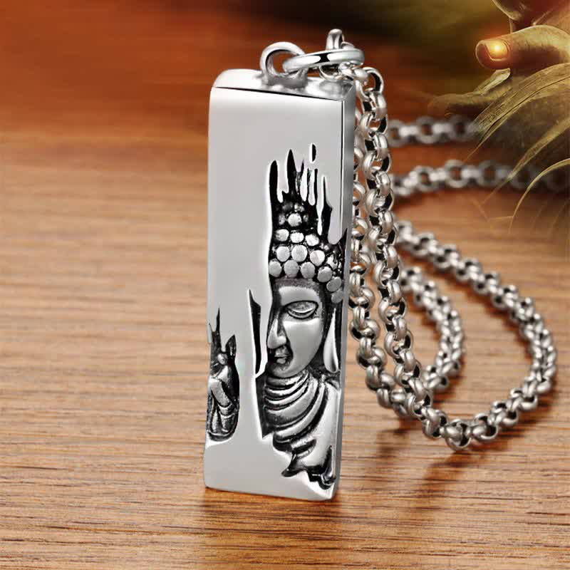 Buddha Stones pendentif porte-bonheur avec amulette de protection et de force du Bouddha Tathagata - image 5