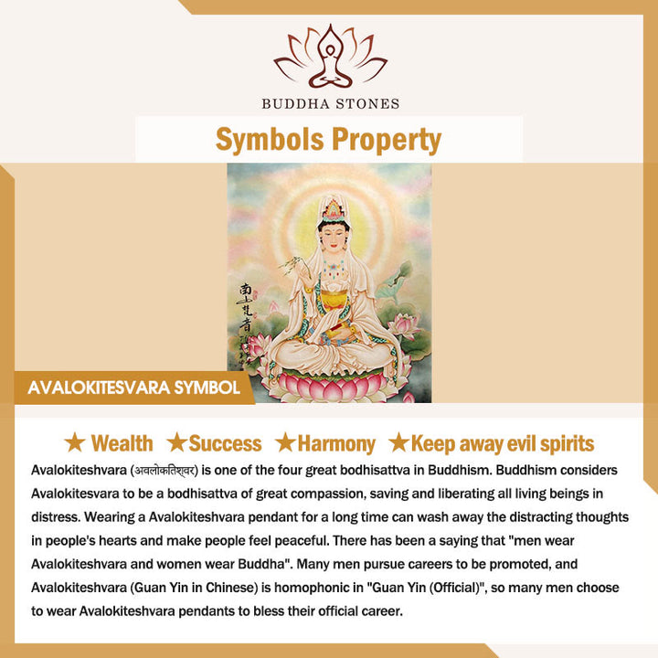 Buddha Stones Kwan Yin Avalokitesvara tenant la roue du Dharma Richesse Laiton Cuivre Statue Décoration