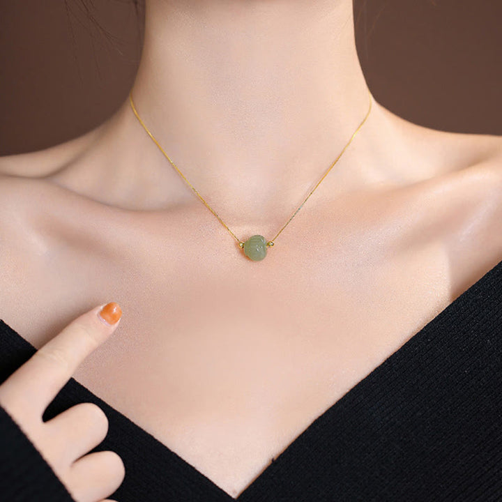 Collier pendentif papillon Bouddha rieur en argent sterling 925 avec jade Hetian naturel cyan - image 13