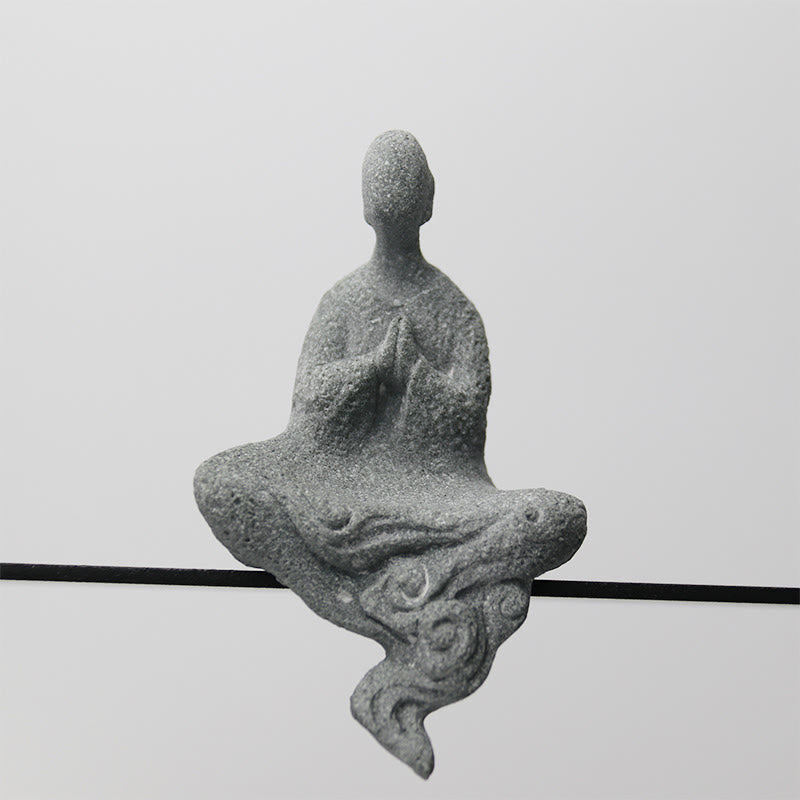 Buddha Stones Méditation Bouddha Moine Sérénité Décoration de la maison