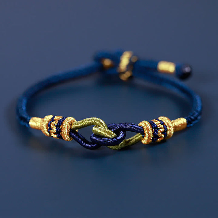 Bracelet tressé en Buddha Stones fait à la main, nouage, foi, force