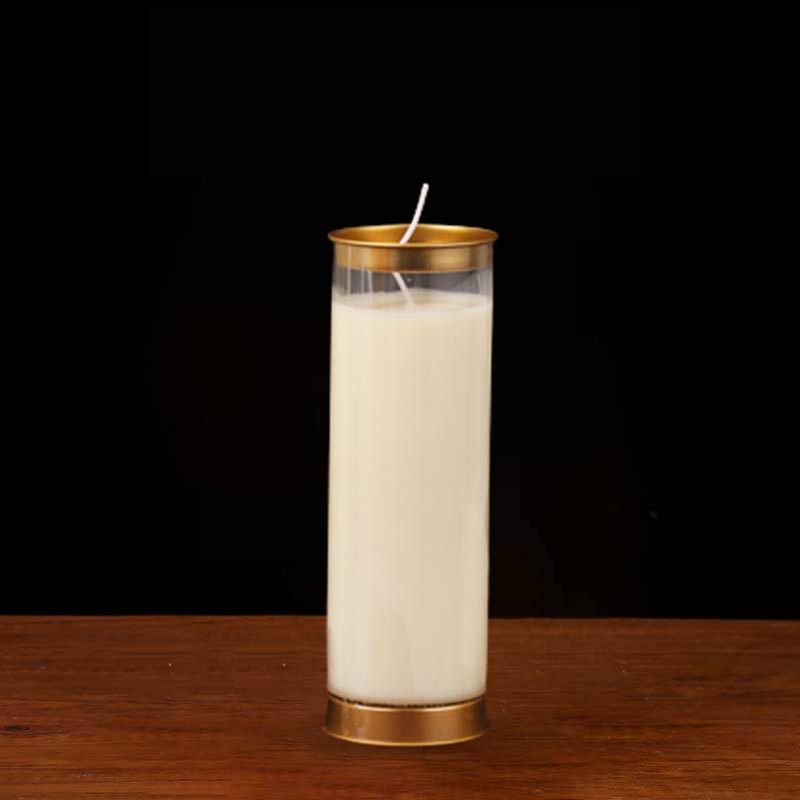 Bougie d'autel de prière de méditation Objets d'utilisation pour rituels de temple bouddhiste - Blanc - Moyen (3 jours) - image 5