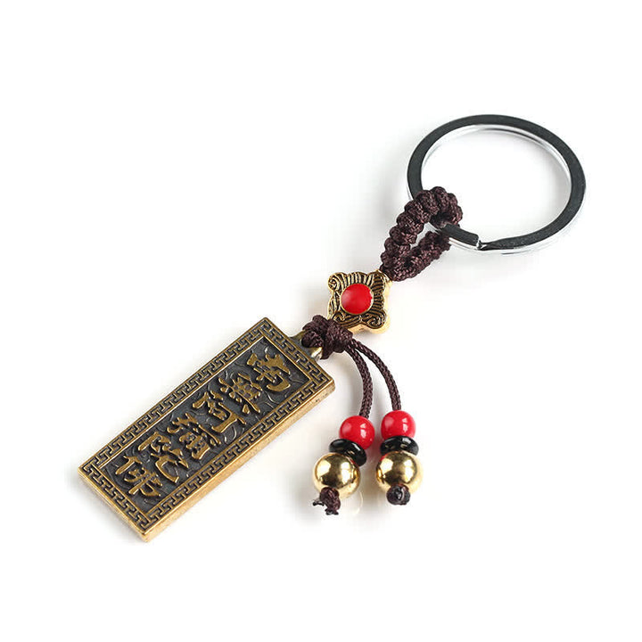 Porte-clés avec bénédiction de la paix Namo Amitabha
