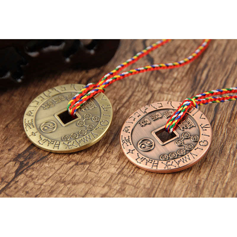 Buddha Stones Taoïsme Yin Yang Symbole Protection Pendentif Décoration Amulette