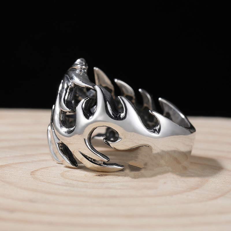 Bague ajustable avec force de protection et motif dragon et Buddha Stones - image 12