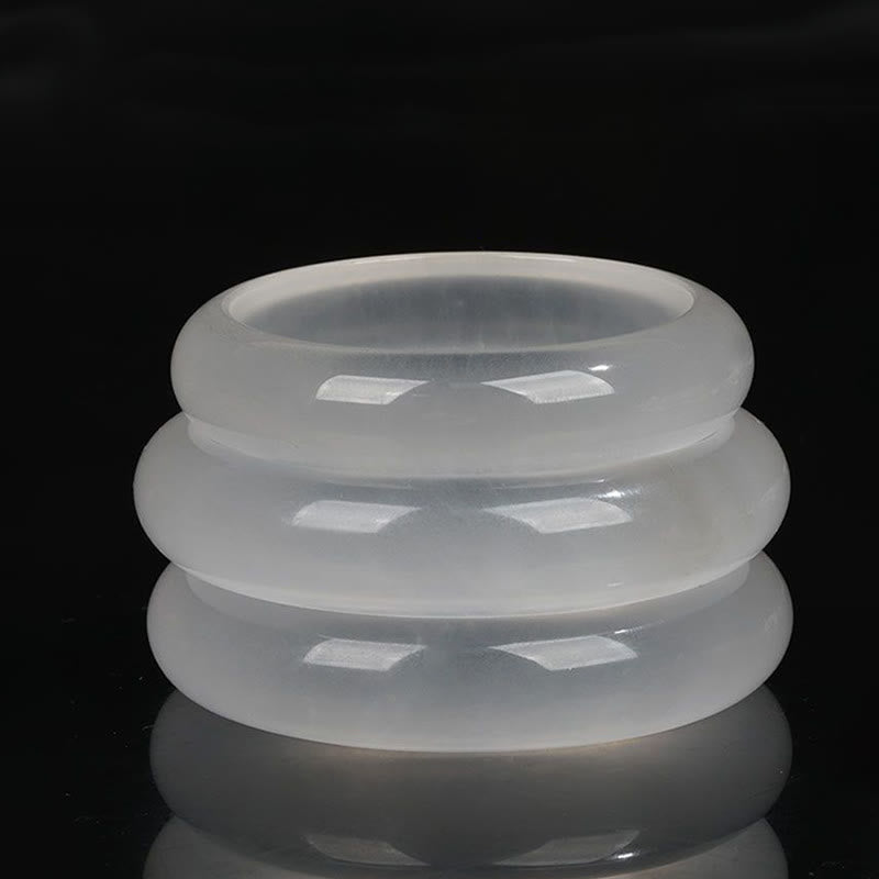 Bracelet porte-bonheur en jade doré translucide naturel avec Buddha Stones - image 9