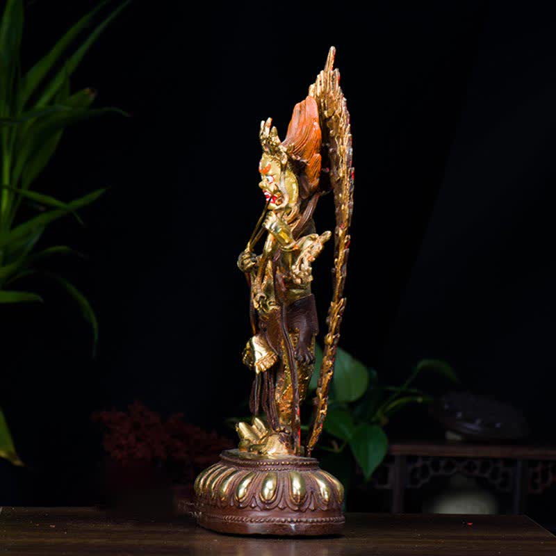 Figurine de Bouddha Kurukulla Sérénité Statue en cuivre Décoration de la maison