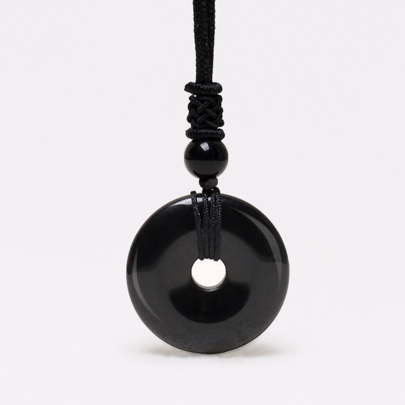 Collier avec pendentif porte-bonheur en Buddha Stones précieuses en cristal de guérison