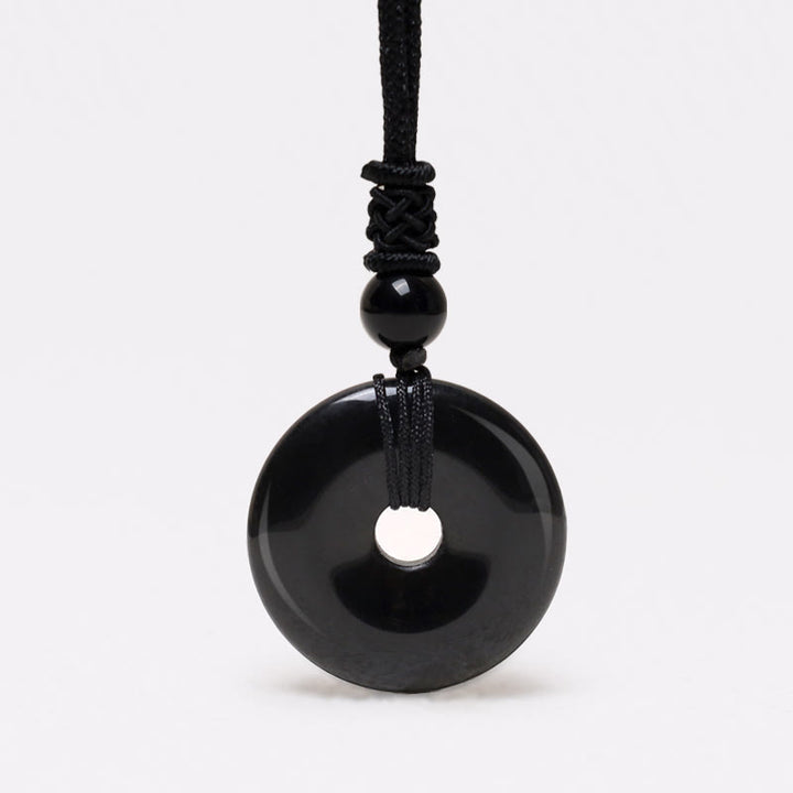 Collier avec pendentif porte-bonheur en Buddha Stones précieuses en cristal de guérison