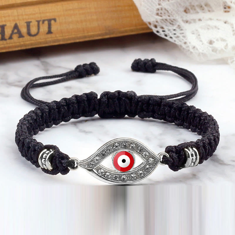 Bracelet en corde avec Buddha Stones pour éloigner le mauvais œil et les mauvais esprits