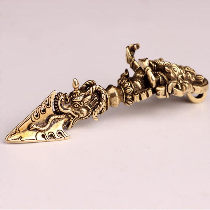 Collier pendentif tibétain Ganesh Ganpati éléphant dieu de la richesse Dorje Vajra pouvoir spirituel - image 14